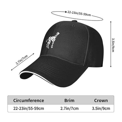 Cartoon Spotted Dog Printed Lightweight Sandwich Baseball Cap