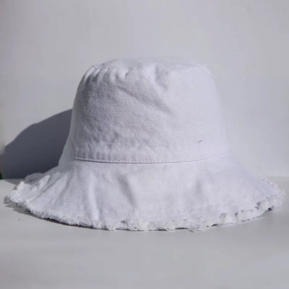 Spring Summer Cotton Travel Bucket Hat