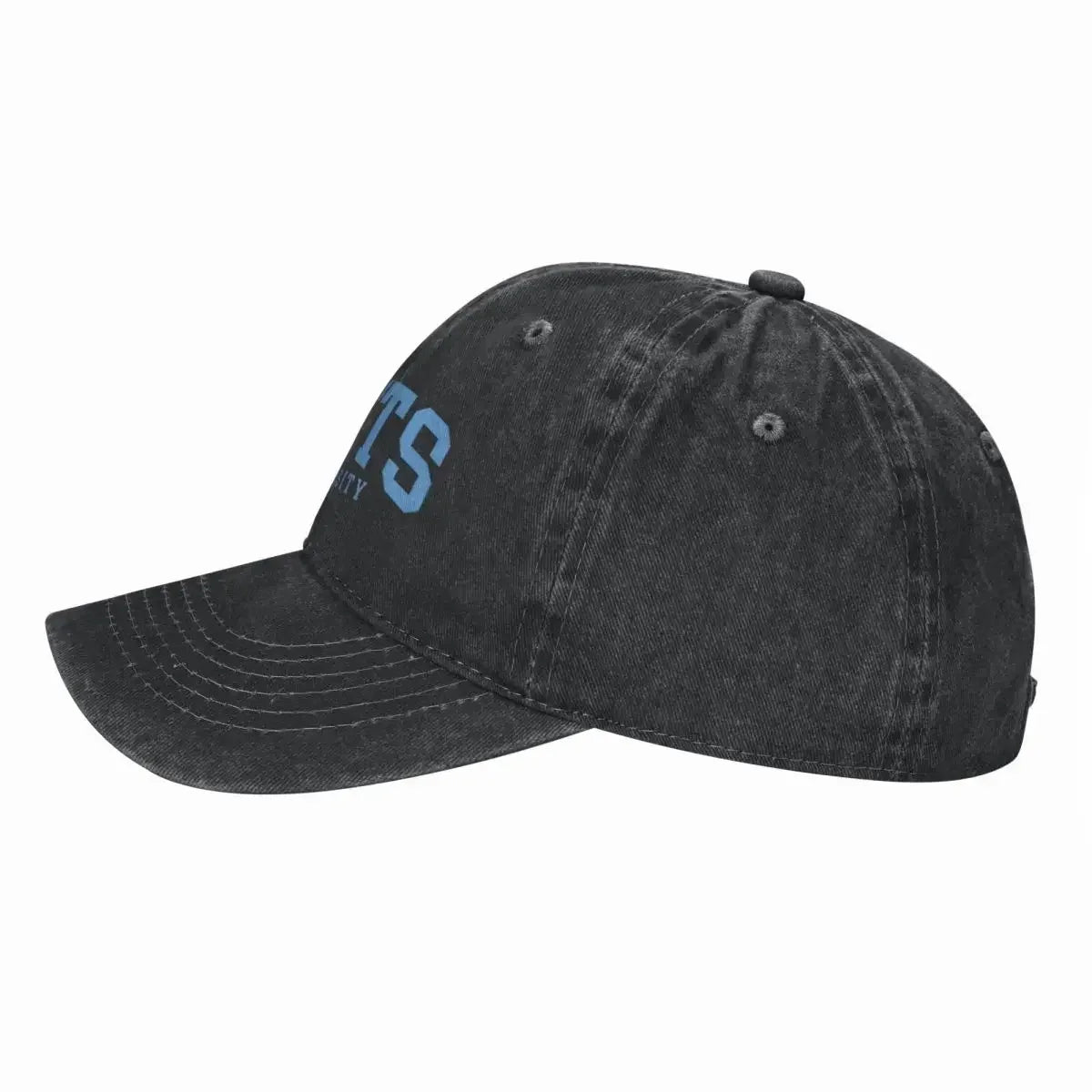 Tufts College Font Washed Denim Baseball Cap