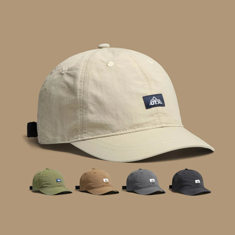 Retro Short Brim Quick Dry Baseball Cap