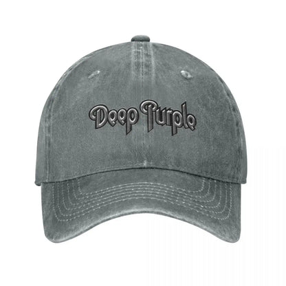 Deep Purple Smoke On The Water Denim Baseball Cap