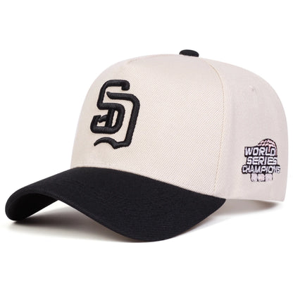 SD Letter Embroidered Adjustable Baseball Cap
