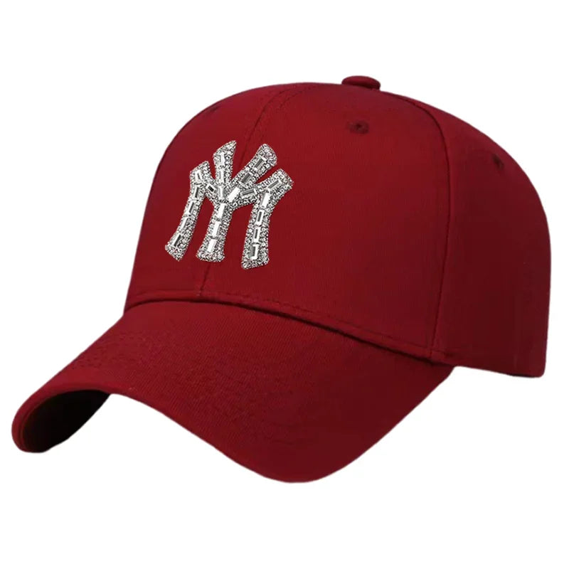 Rhinestone Spring Autumn Baseball Cap