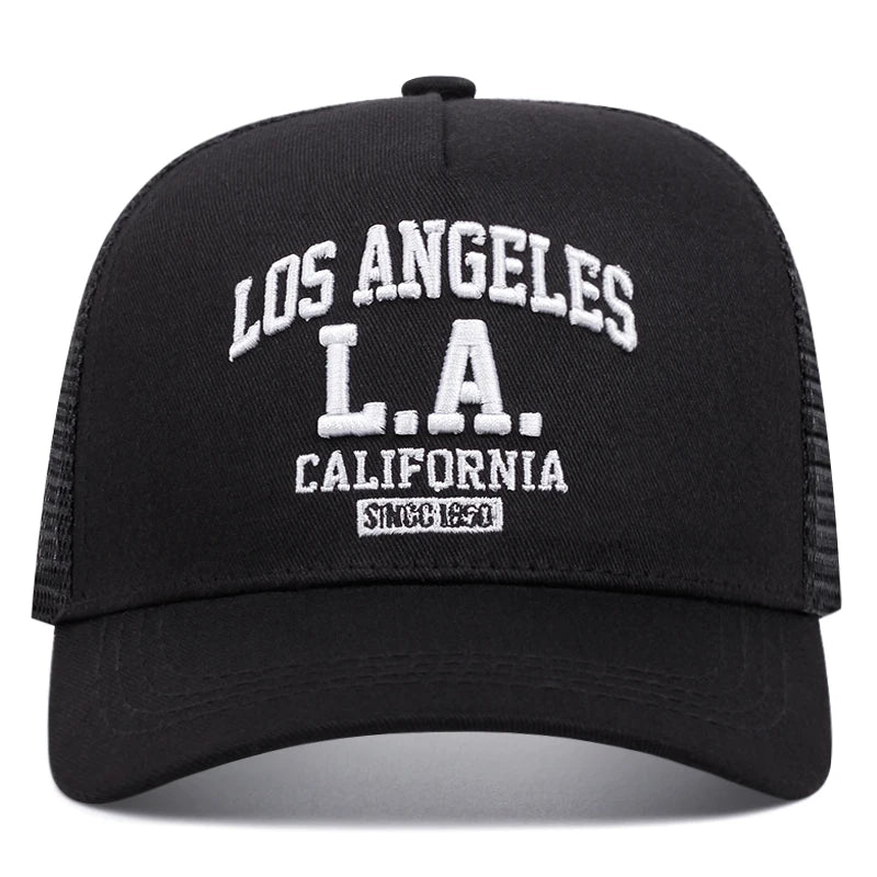 Los Angeles Embroidered Trucker Cap Unisex