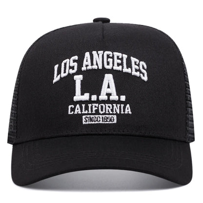 Los Angeles Embroidered Trucker Cap Unisex