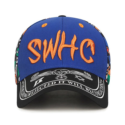 Unisex Korean Letter Embroidery Baseball Cap