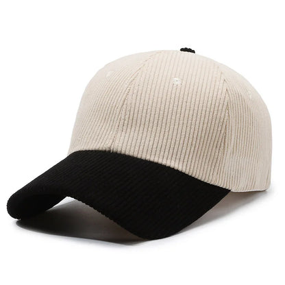 Unisex Corduroy “Wonder” Embroidered Snapback Cap