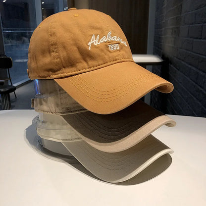 RICYGVM Letter Embroidery Solid Color Baseball Cap