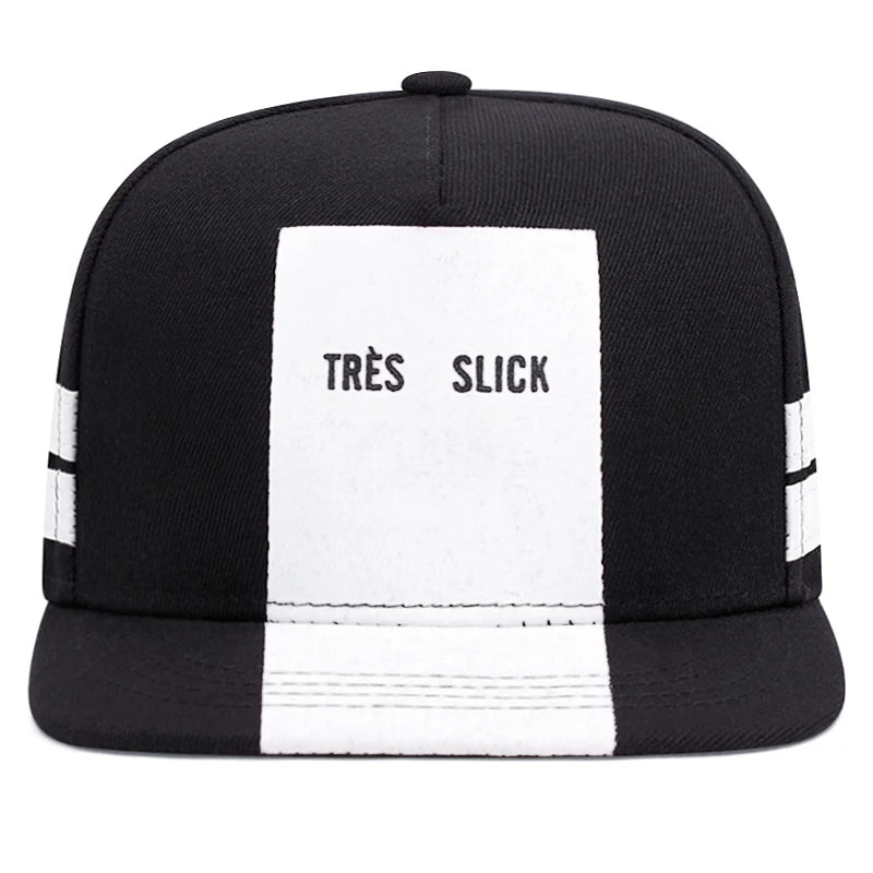 Trendy TRES SLICK Striped Simple Baseball Hat