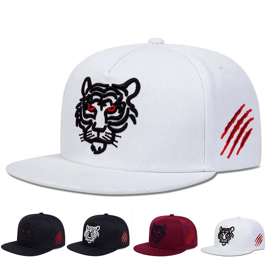 Unisex Tiger Embroidery Hip-hop Hats