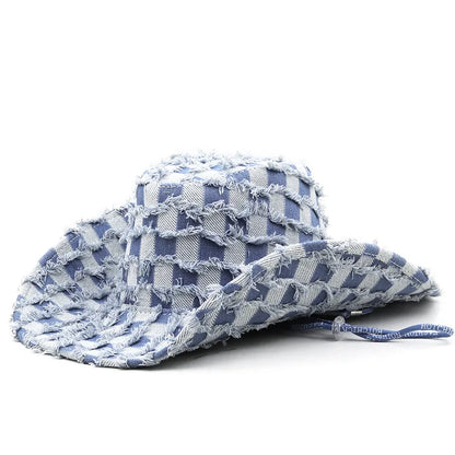Unisex Vintage Denim Cowboy Hat