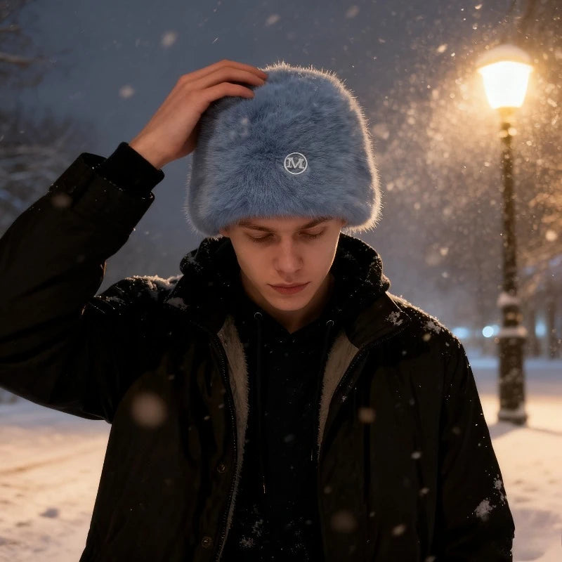 Cute Fleece Solid Color Winter Bucket Hat