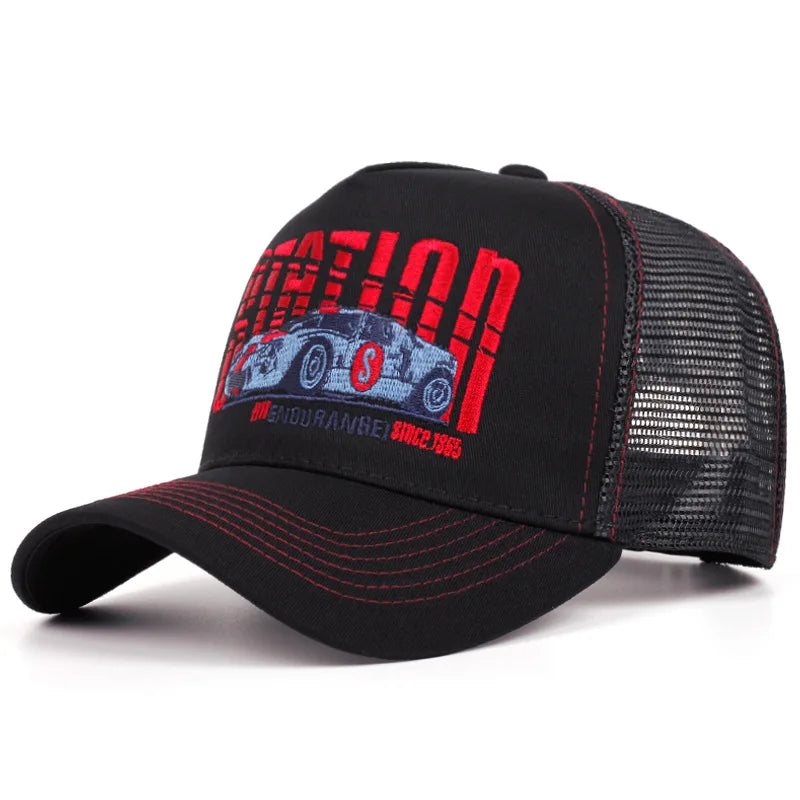Unisex Sun Hat Hip Hop Mesh Trucker Hat