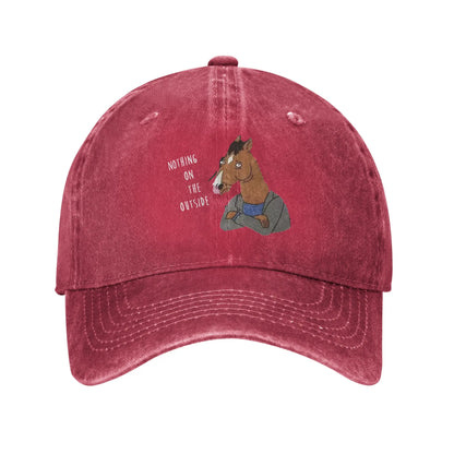 Bojack Horseman Washed Denim Snapback Baseball Cap