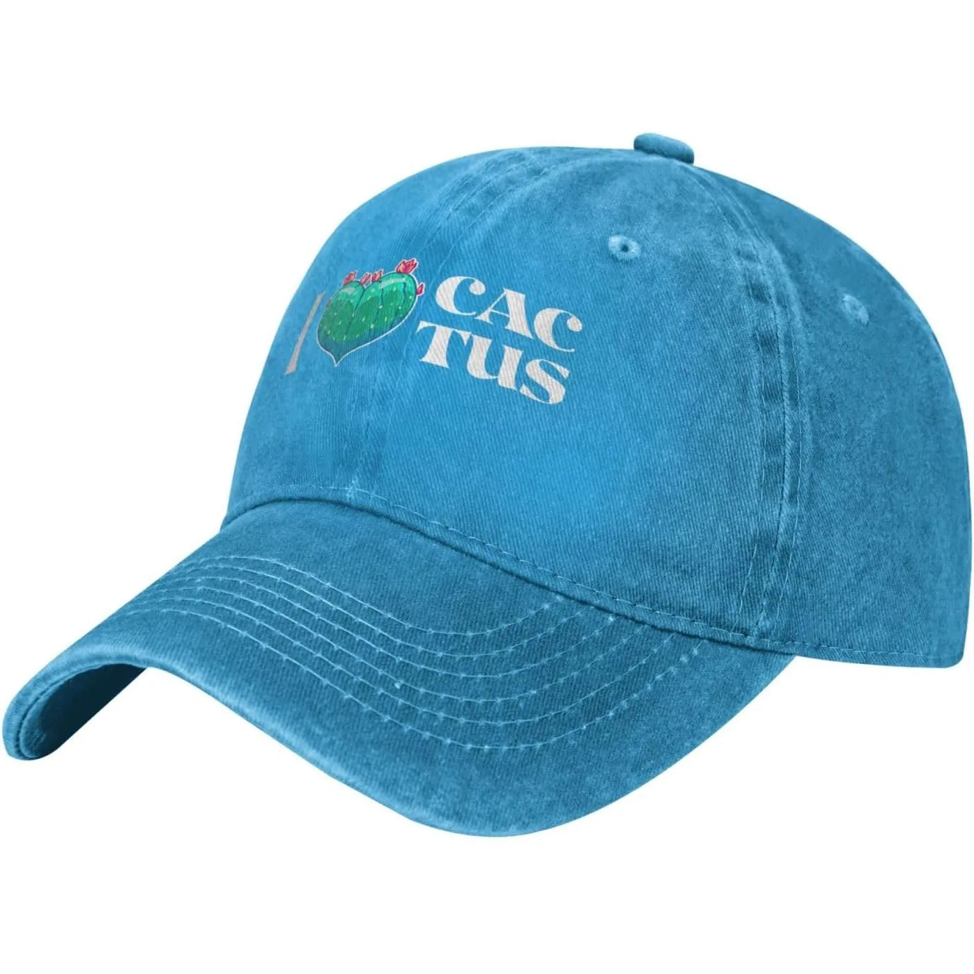 I Love Cactus Vintage Cotton Baseball Cap