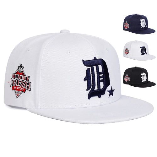 Unisex D Letter Side DUMMY FRESH Embroidery Hip-hop Hats