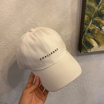Challenge Letter Embroidery Spring Summer Baseball Cap