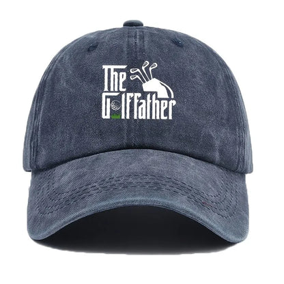 The Golffather Distressed Cotton Adjustable Baseball Cap