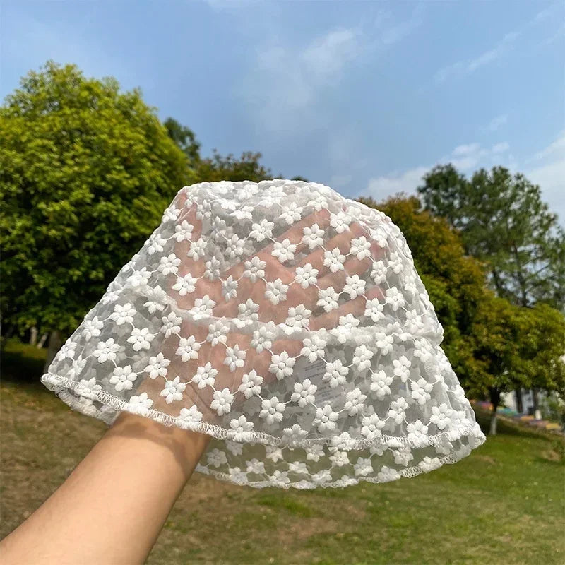 Lace Fashion Summer Breathable Shade Bucket Hat