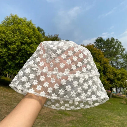 Lace Fashion Summer Breathable Shade Bucket Hat