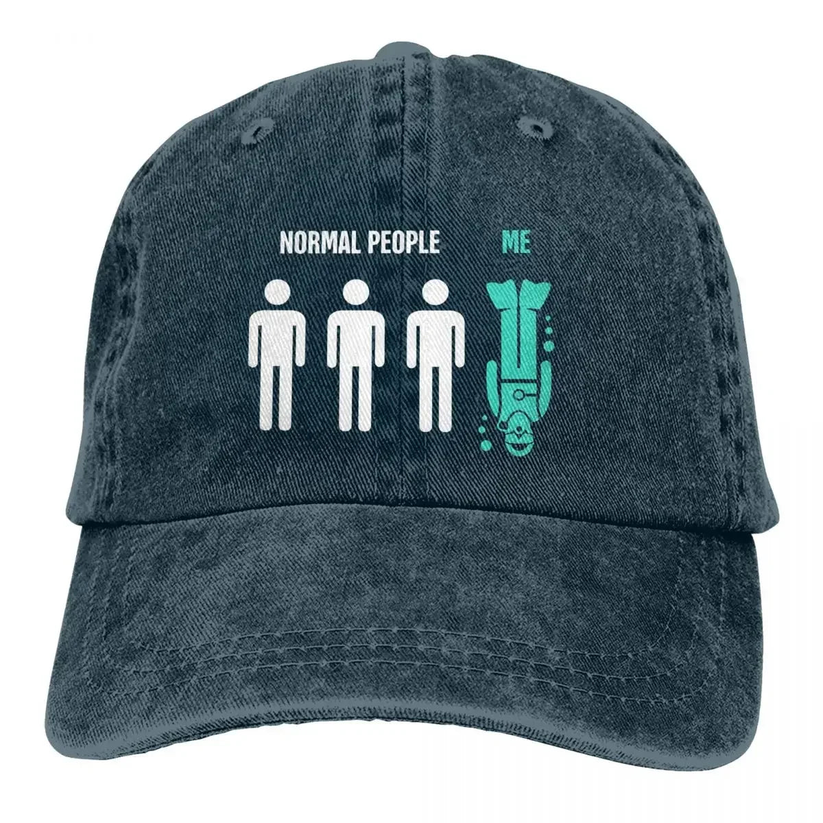 Normal People Me Funny Baseball Cap