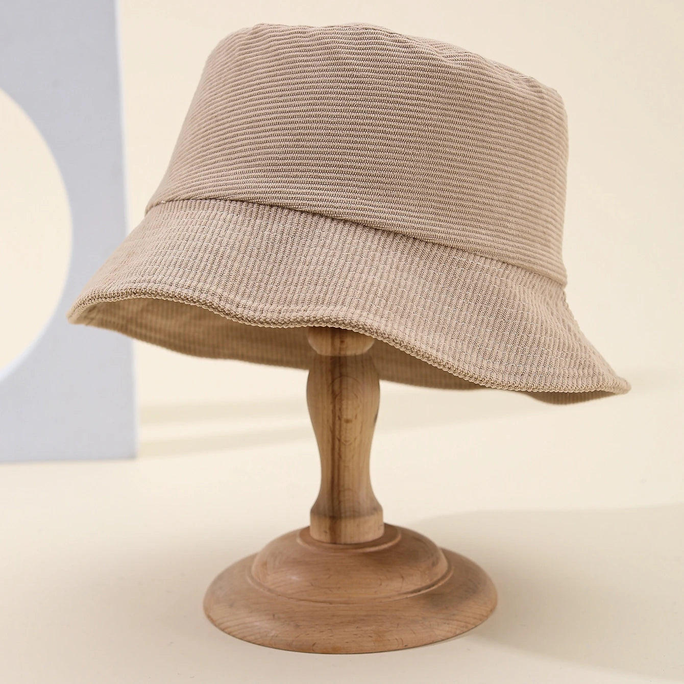 Retro Corduroy Winter Bucket Hat