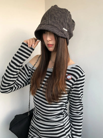 Retro American Oversized Fisherman Bucket Hat