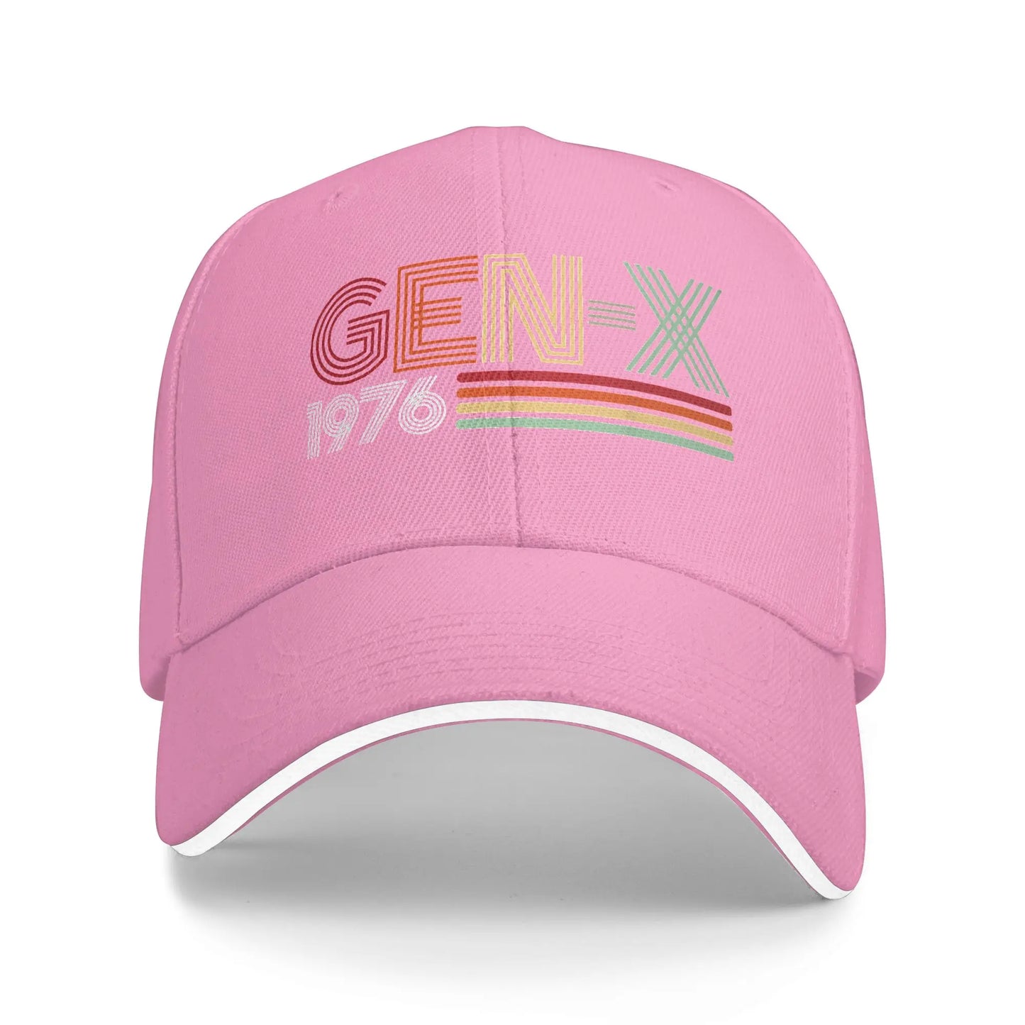 Gen X 1976 Retro Vintage Text Baseball Cap