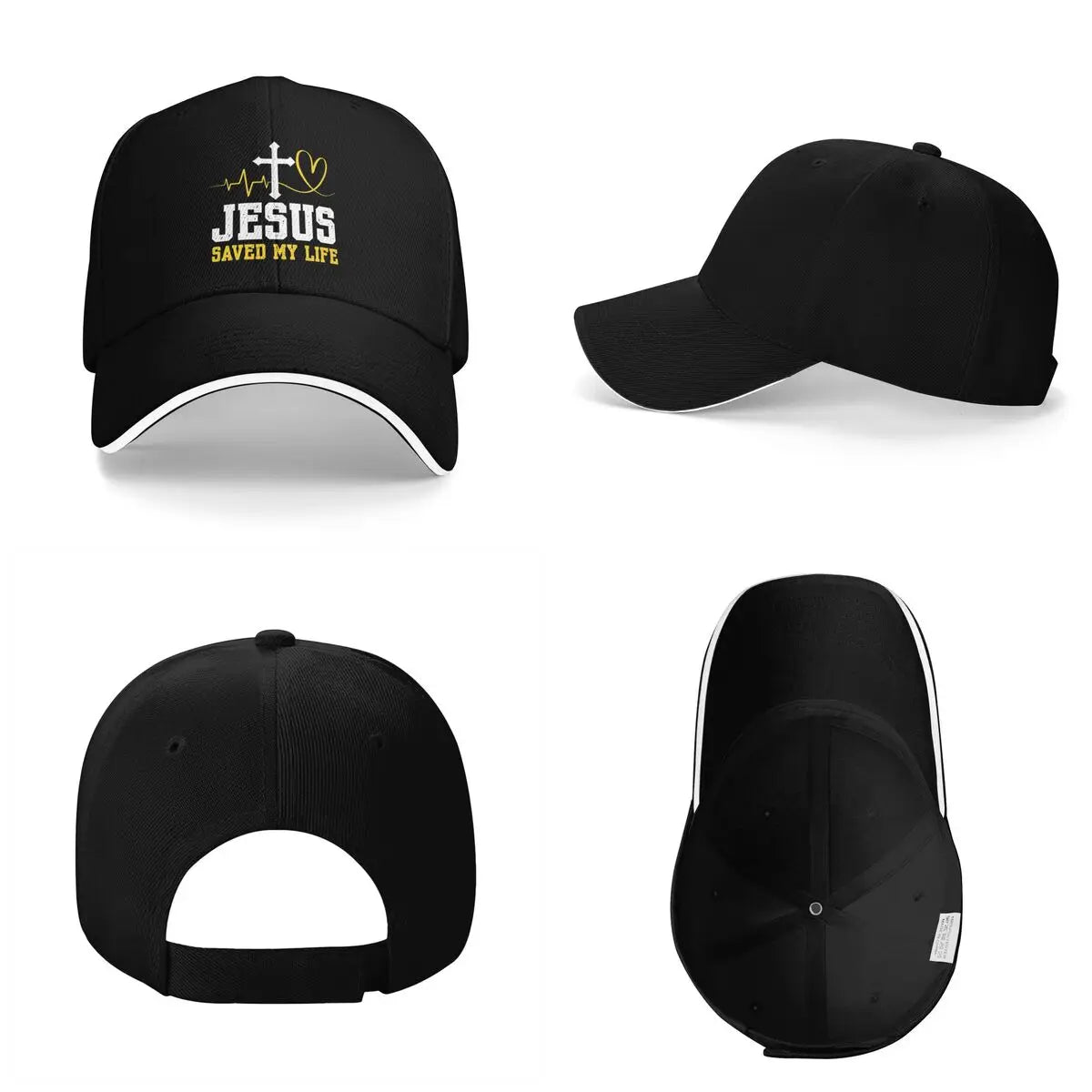 Jesus Saved My Life Logo Baseball Cap