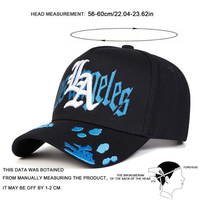 Unisex Gothic LA Los Angeles Embroidery Casual Baseball Cap