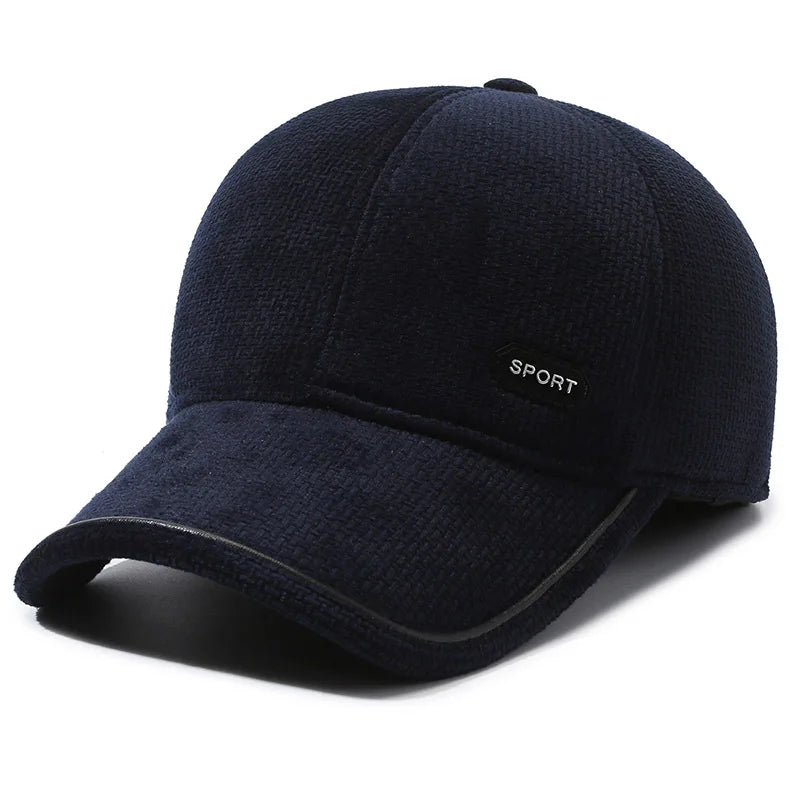 Winter Ear Flaps Thick Baseball Cap