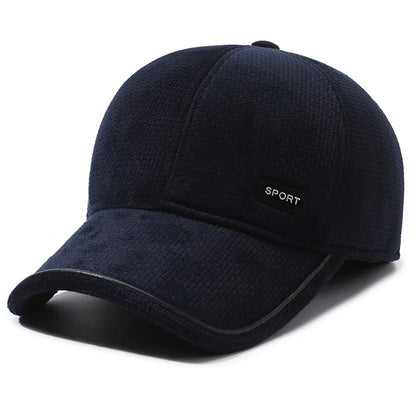 Winter Ear Flaps Thick Baseball Cap