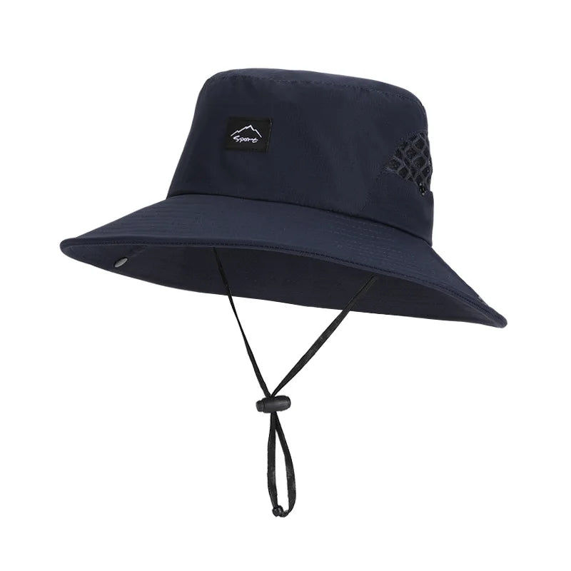 Unisex Outdoor UV Protection Wide Brim Bucket Hat