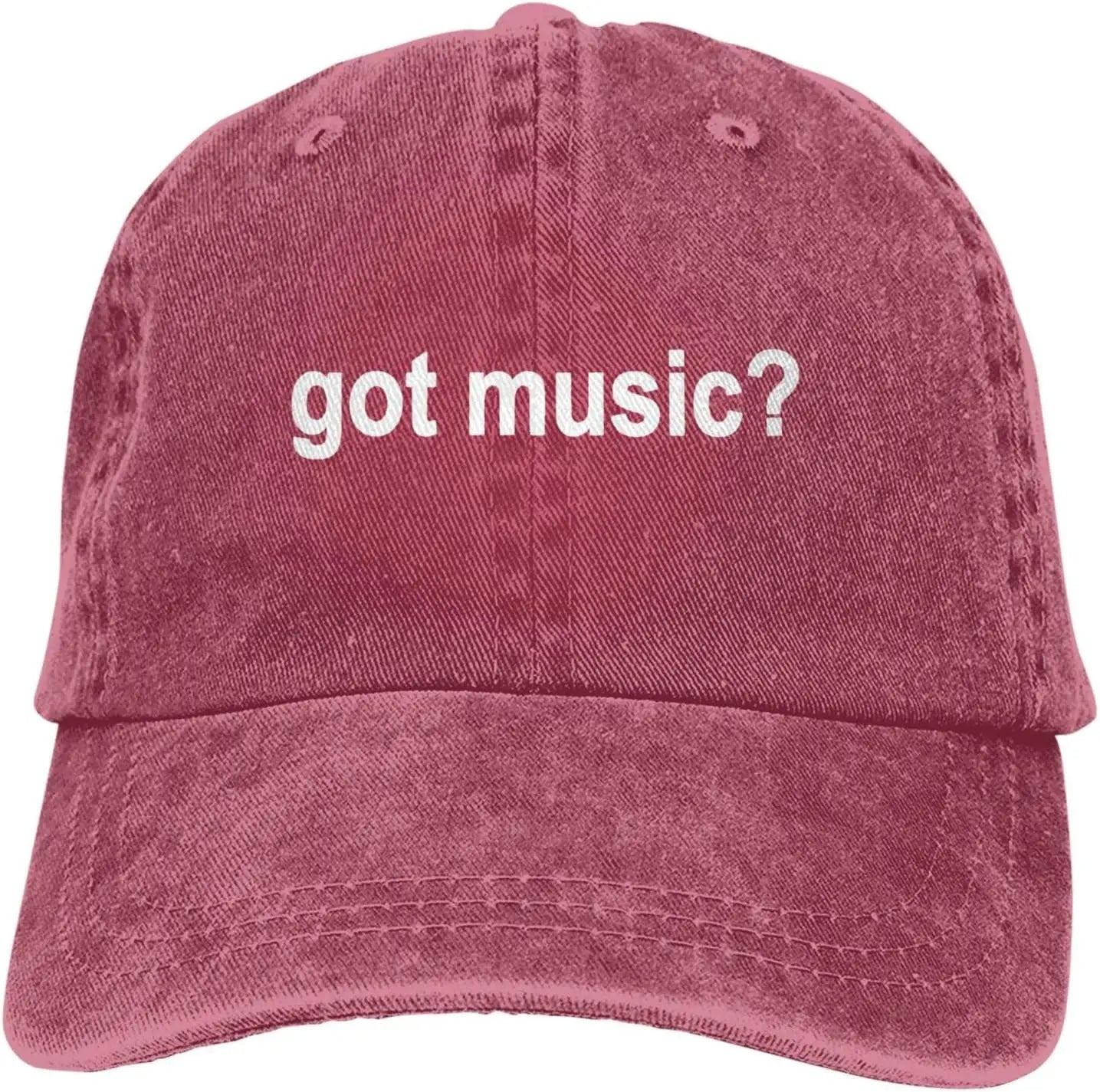 Got Music Question Mark Distressed Baseball Cap