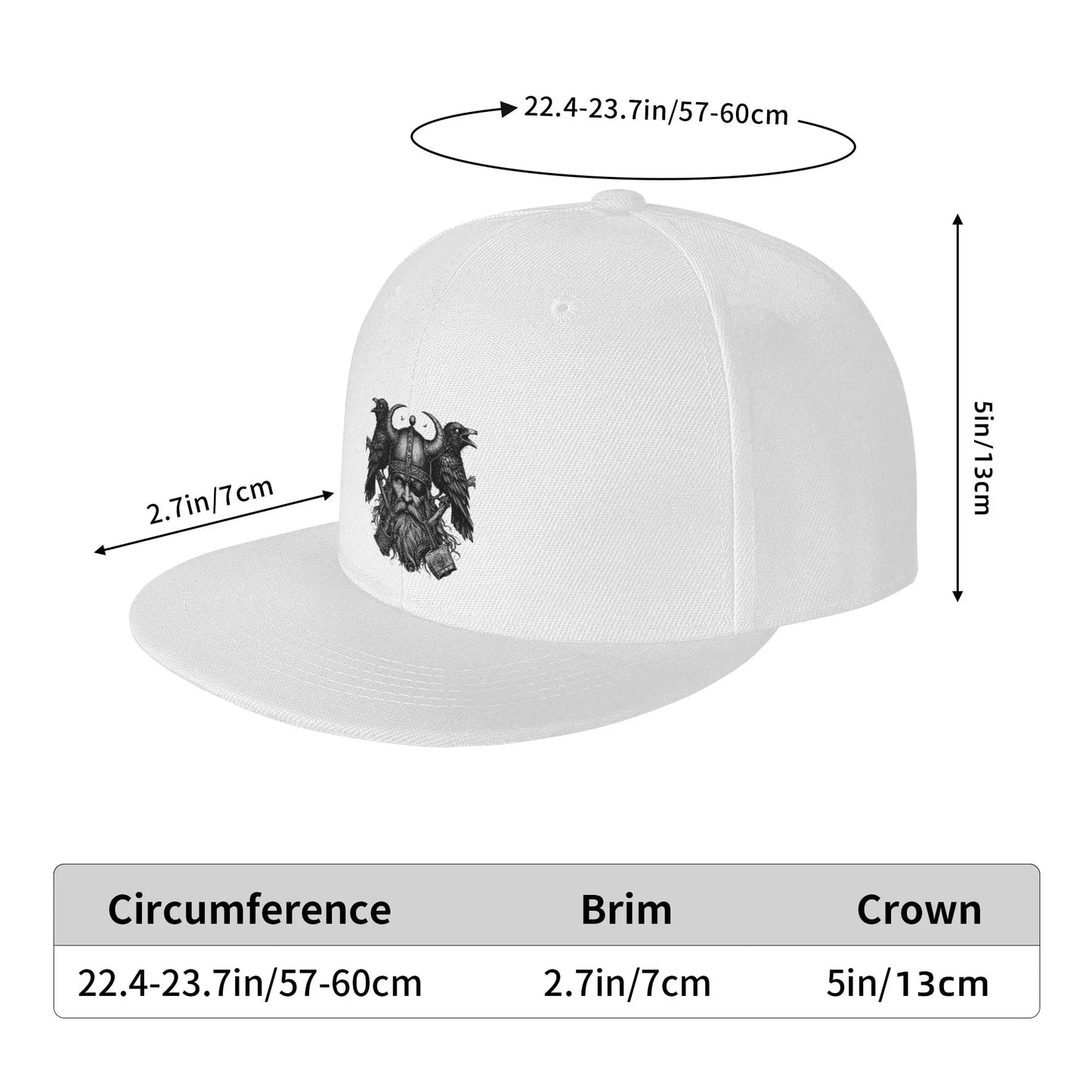 Odin Viking Norse Mythology Rune Snapback Cap