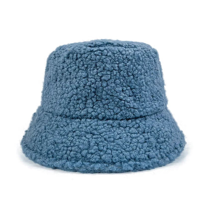 Harajuku Lamb Wool Bucket Hat