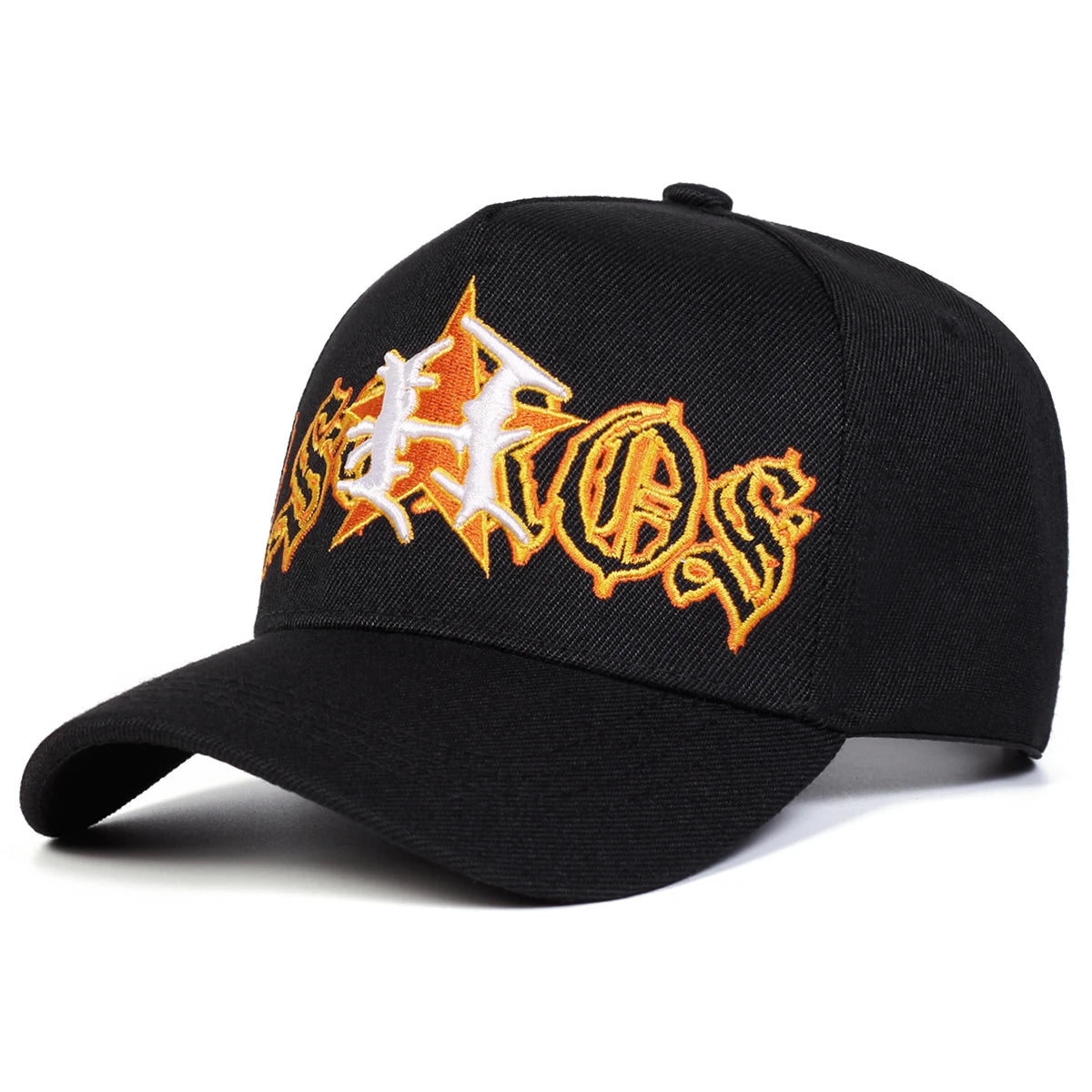 H Letter Pentagram Embroidered Baseball Cap
