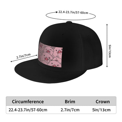 Cute Cartoon Pig Waddles Snapback Cap