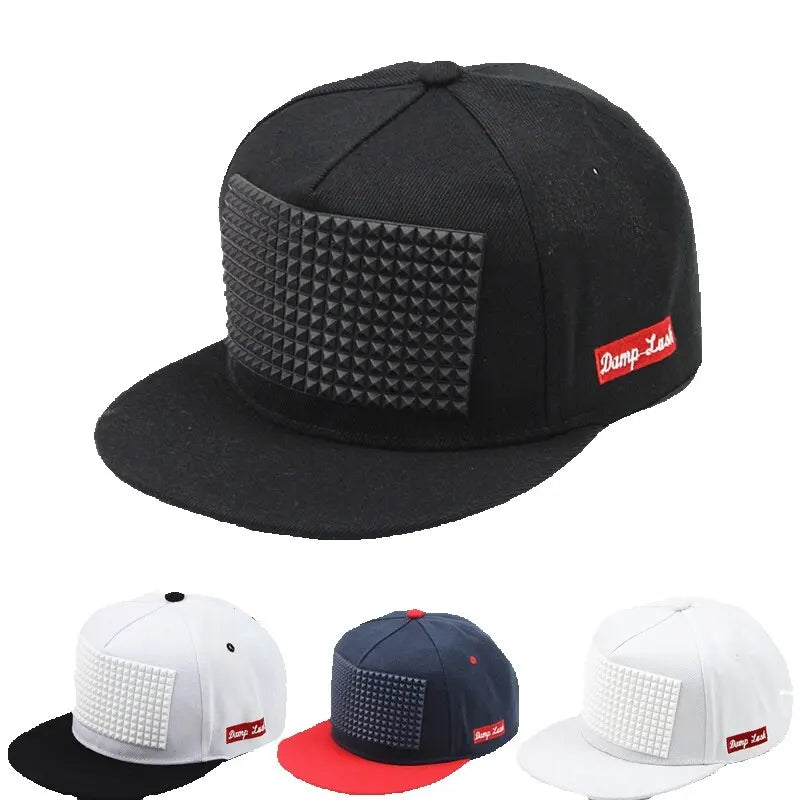 Stereo Offset Print Rubber Pin Snapback Cap