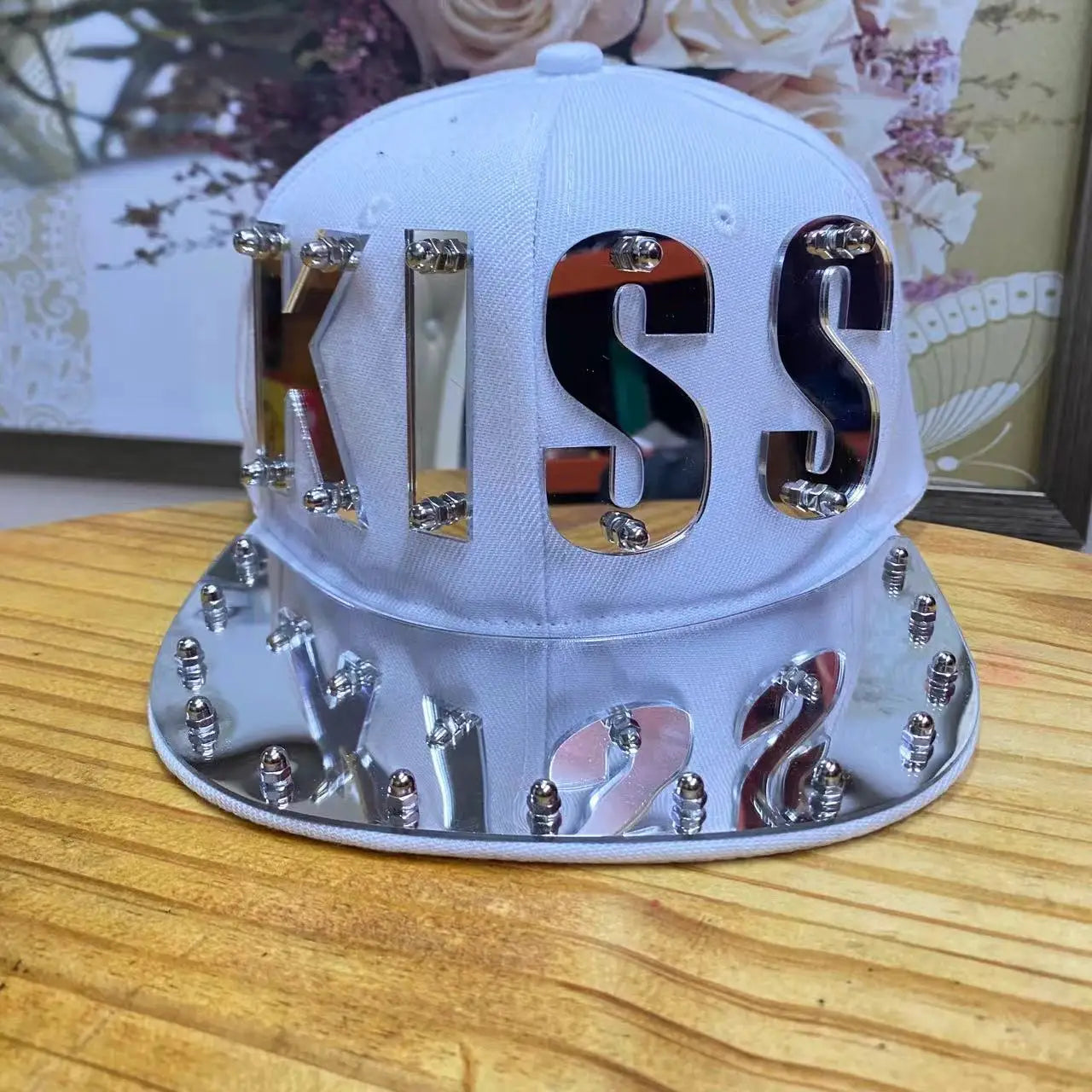 Unisex Heavy Letter Sequin Hip-Hop Cap
