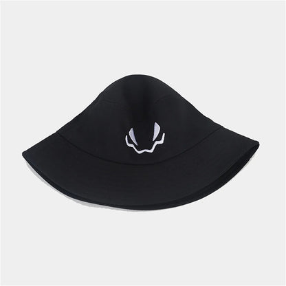 Halloween Pumpkin Embroidery Bucket Hat Double Sides