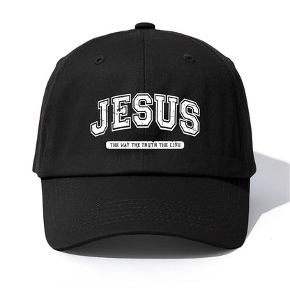 Minimalist Jesus Print Retro Dad Baseball Cap