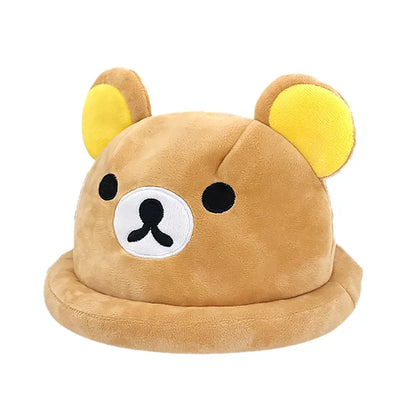 Cute Brown Bear Winter Fisherman Bucket Hat