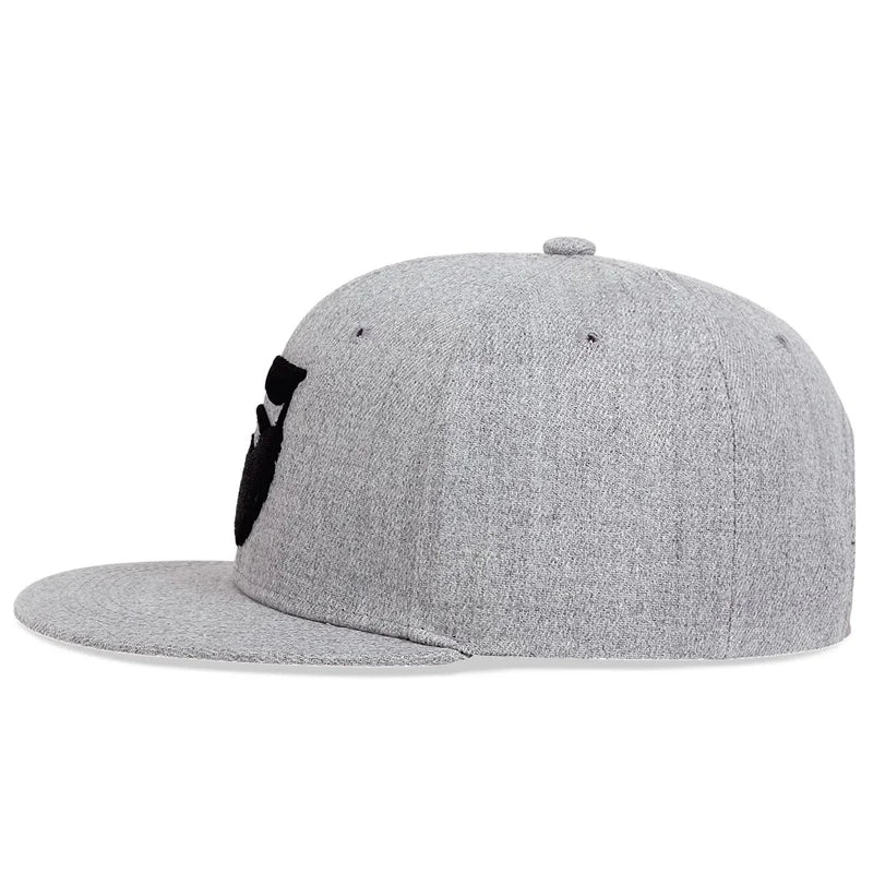 Unisex Beard Old Man Embroidery Cotton Hip Hop Baseball Cap