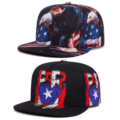 American Flag Print Baseball Cap Unisex