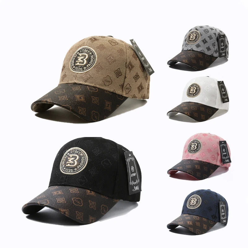 Letter Embroidered Breathable Face Slimming Baseball Cap