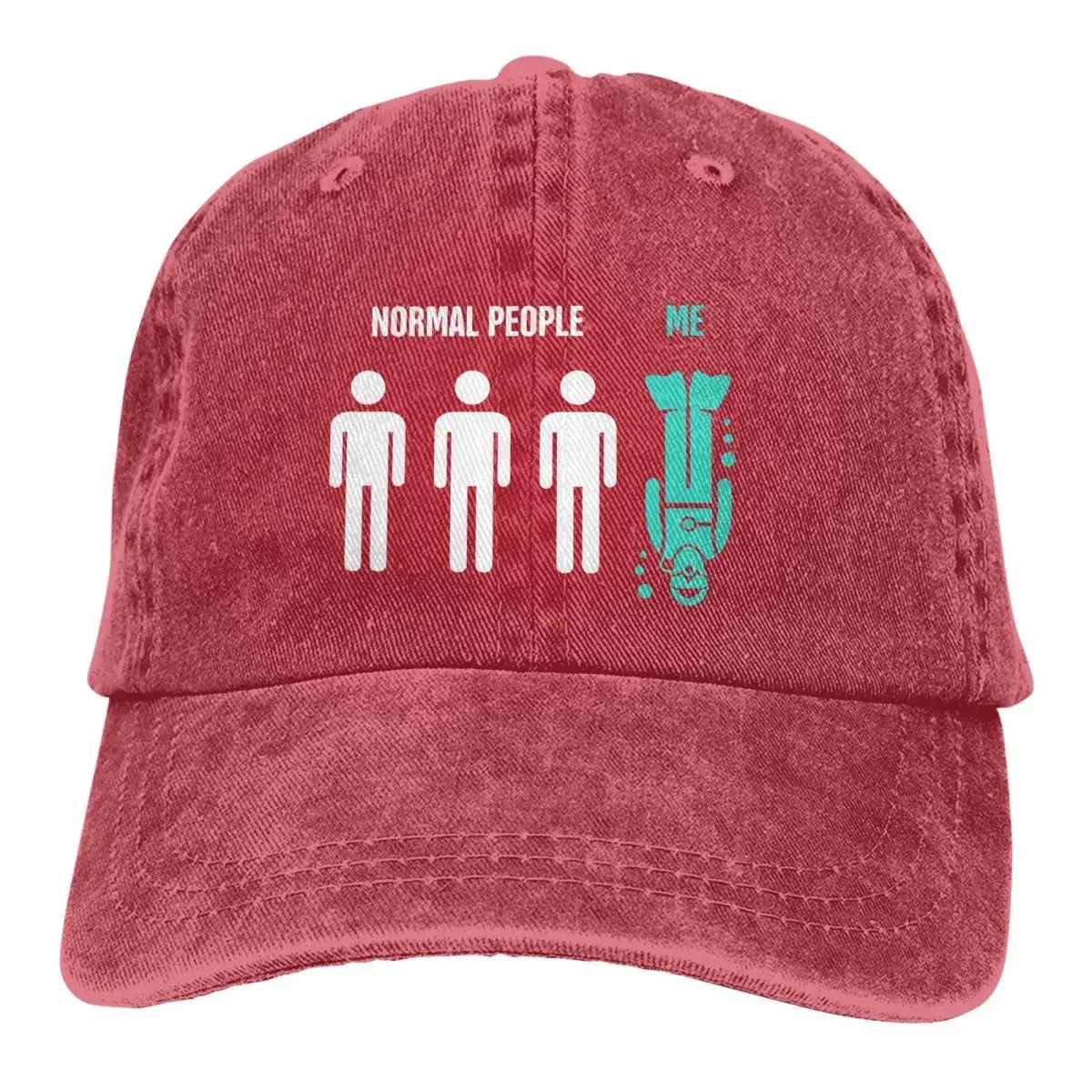 Normal People Me Funny Baseball Cap
