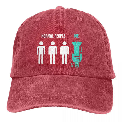Normal People Me Funny Baseball Cap