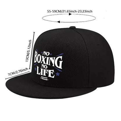 No Boxing No Life Team Graphic Unisex Snapback Cap