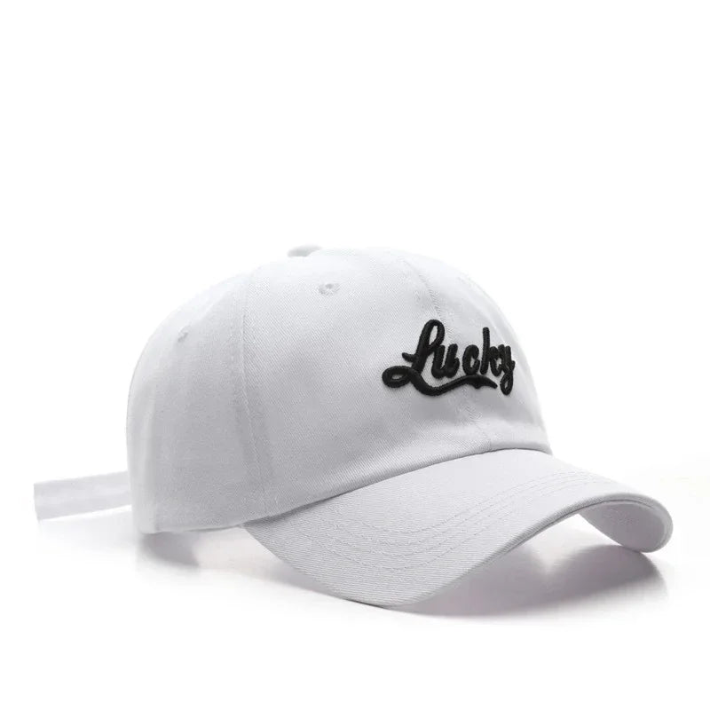 Lucky Embroidery Casual Baseball Cap